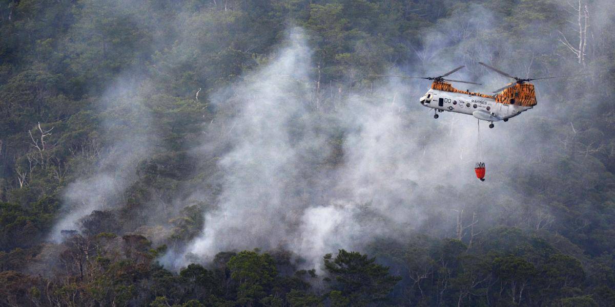 Vrtuľník sa zrútil priamo na americkej základni na ostrove Okinawa