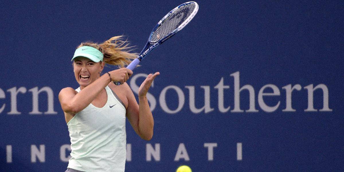 WTA Cincinnati: Šarapovovej nevyšiel návrat po zranení
