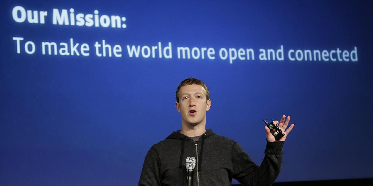 Facebook: Zuckerberg chce na internet pripojiť ďalších 5 mld. ľudí