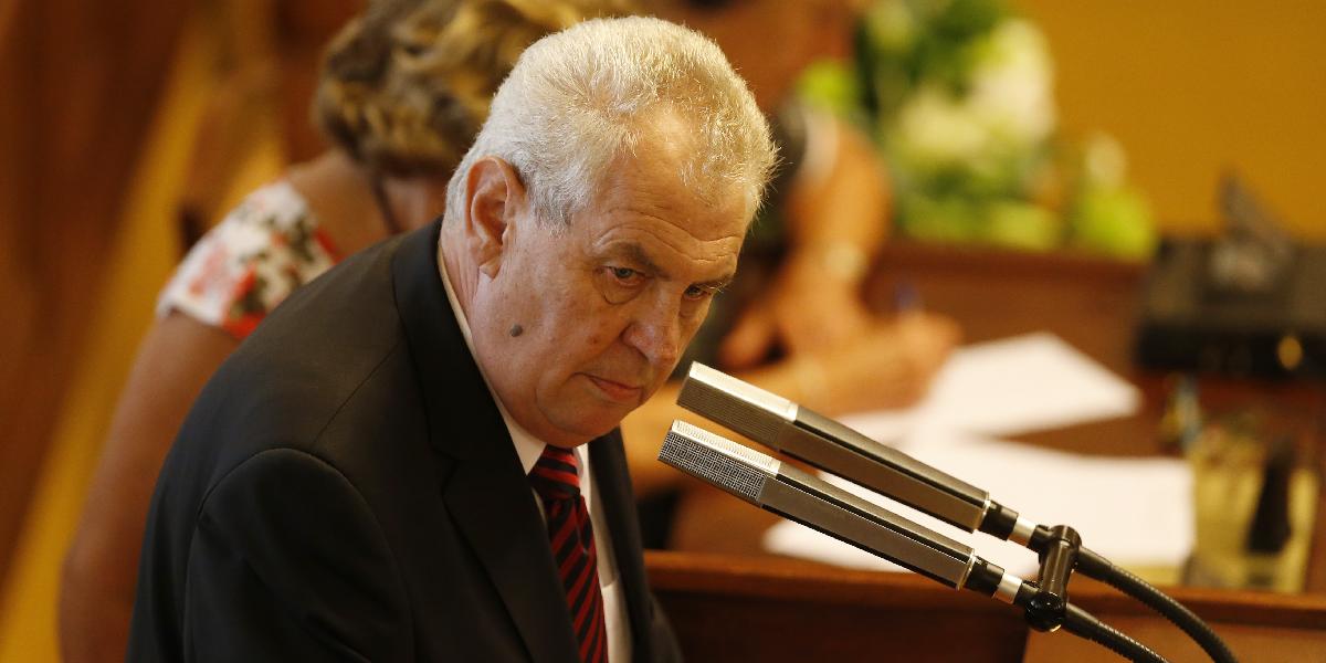 Miloš Zeman podpísal rozpustenie Poslaneckej snemovne