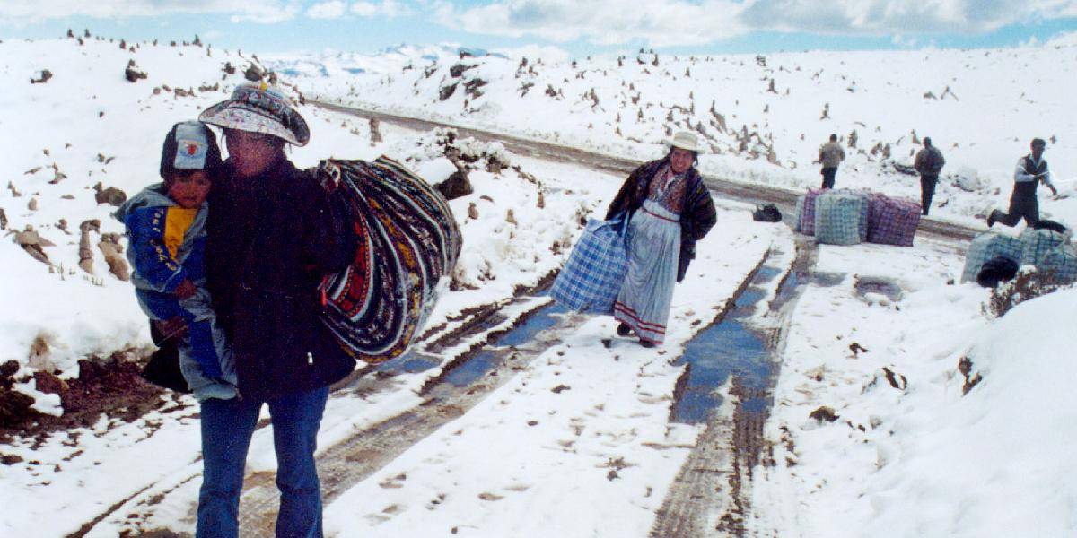 Sneh v Peru a v Bolívii si vyžiadal šesť ľudských životov, uhynuli tisíce zvierat