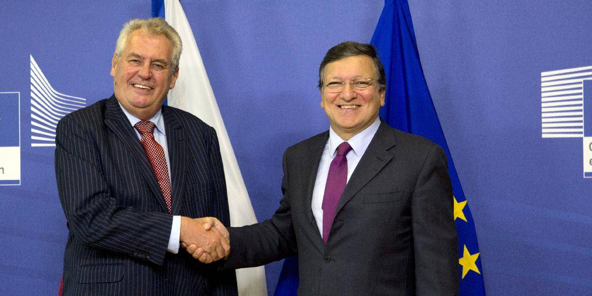 Český prezident Zeman pricestoval na prvú návštevu Bruselu