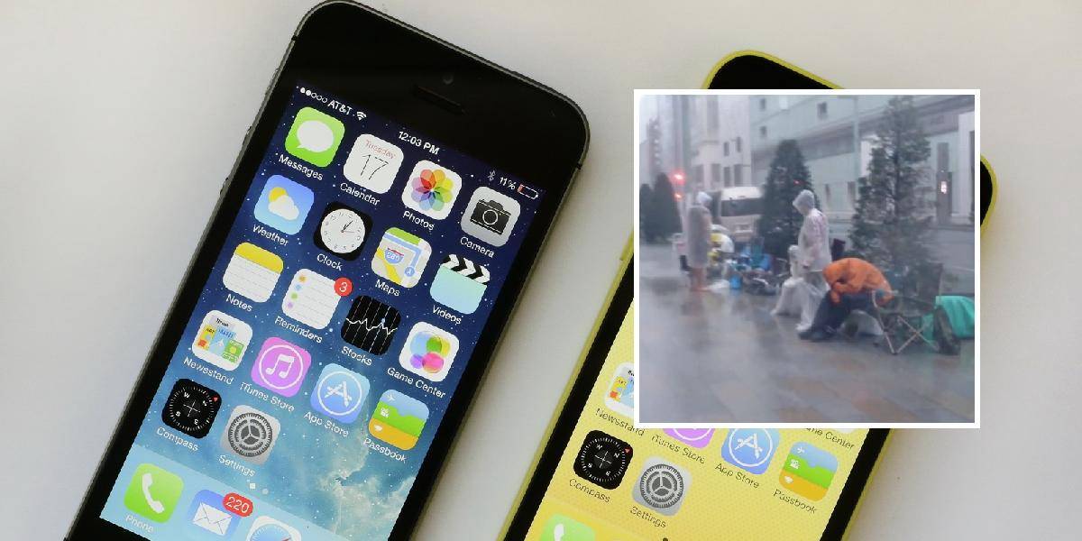 Apple uviedol na trh nové iPhony: Japonci čakali vonku napriek smrtiacemu tajfúnu!