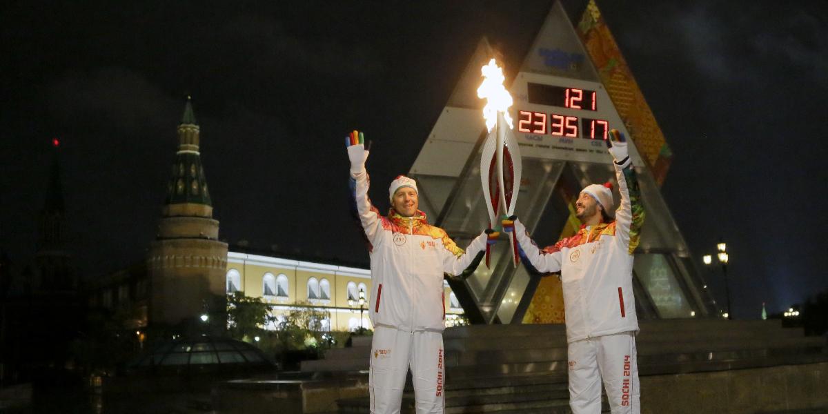 Rusom už štyri razy zhasol olympijský oheň
