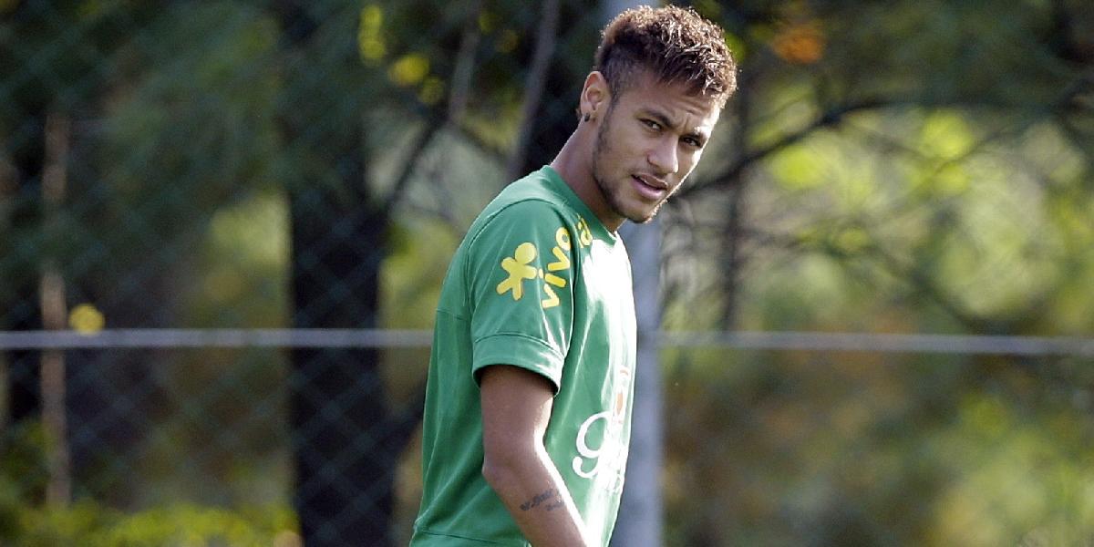 Neymar sa zranil na tréningu brazílskej reprezentácie