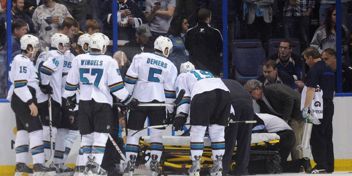 NHL: Brutálny zákrok na útočníka San Jose Sharks