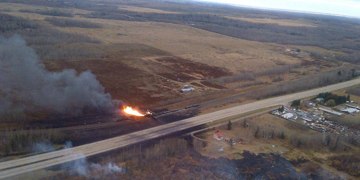Vykoľajenie nákladného vlaku v Kanade spôsobila núdzová brzda