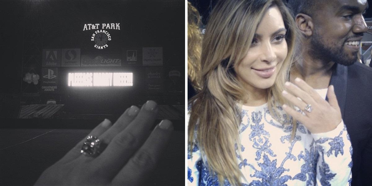 Kim Kardashian ukázala zásnubný prsteň!