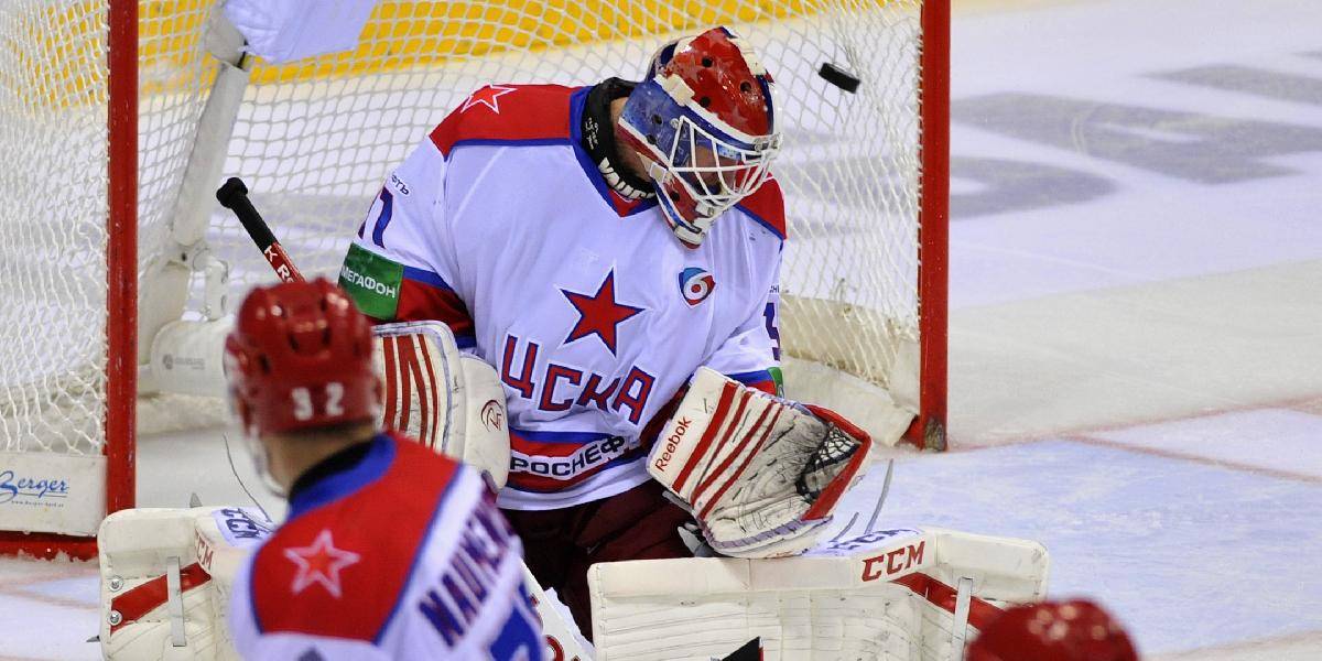 KHL: Dinamo Riga zdolalo CSKA Moskva so Staňom v bránke 4:3