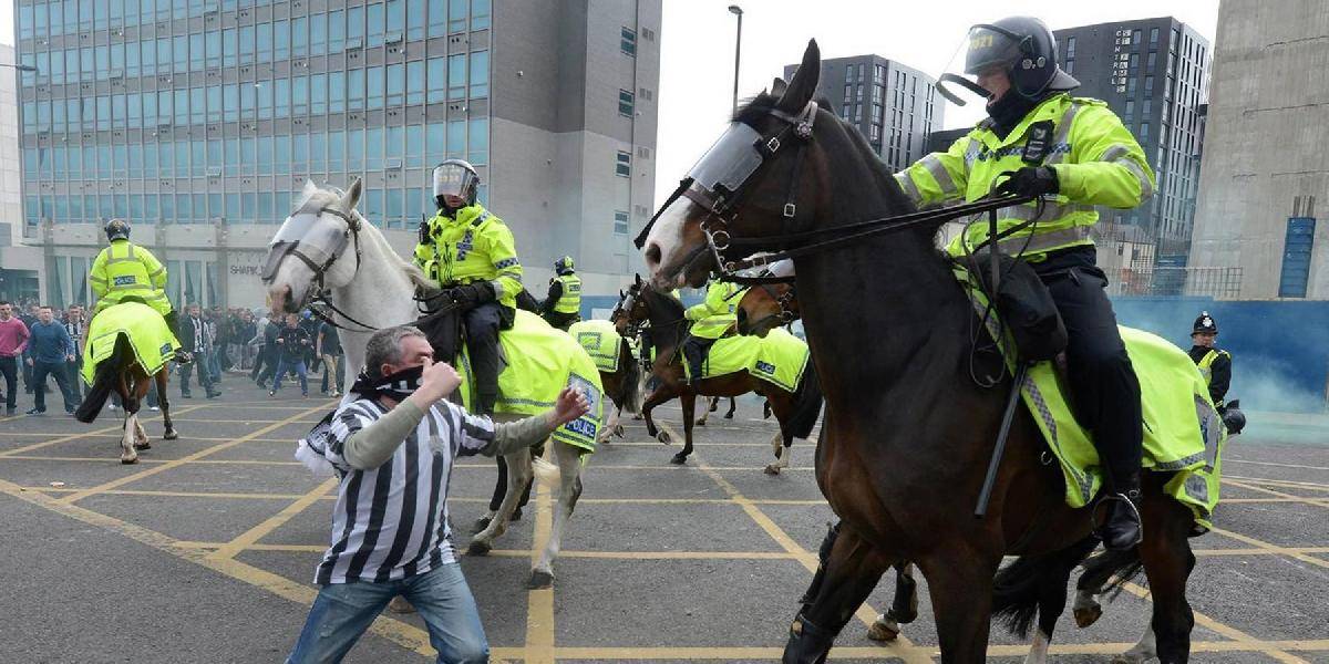 Futbalový fanúšik dostal rok väzenia za buchnátovanie policajného koňa!