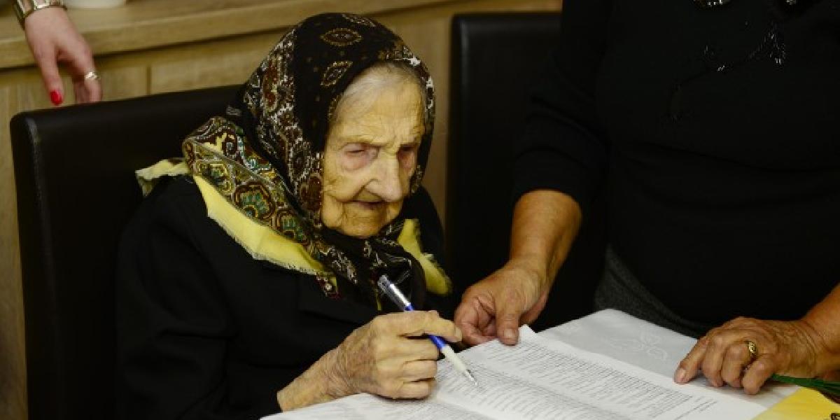 Svoj hlas vhodila do volebnej urny aj najstaršia Prešovčanka