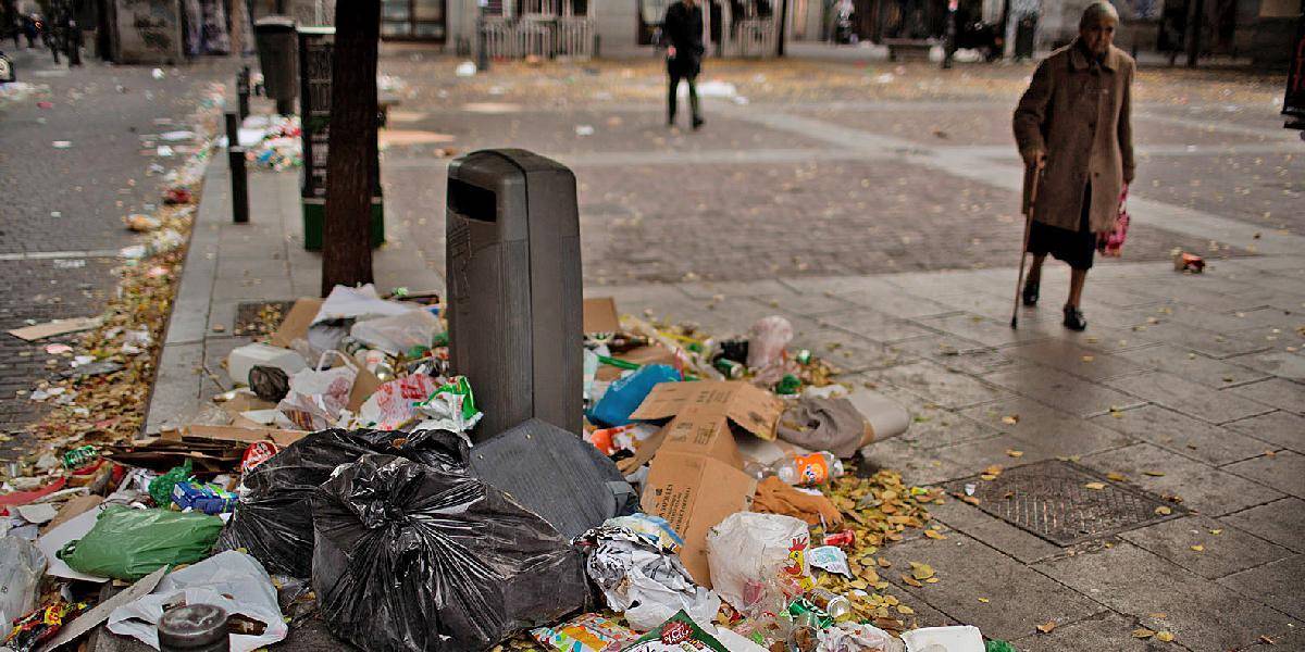 Španielska metropola Madrid je plná smetí a smradu: Pozrite si dôvod!