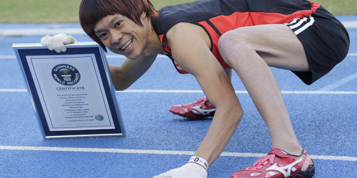 Japonec prekonal v behu štvornožky na 100 metrov vlastný svetový rekord