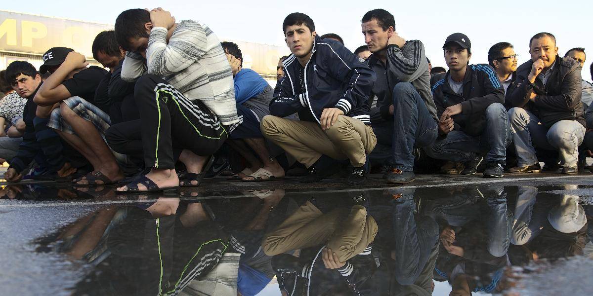 Na trhovisku v Moskve zadržali vyše 600 ľudí vrátane množstva cudzincov