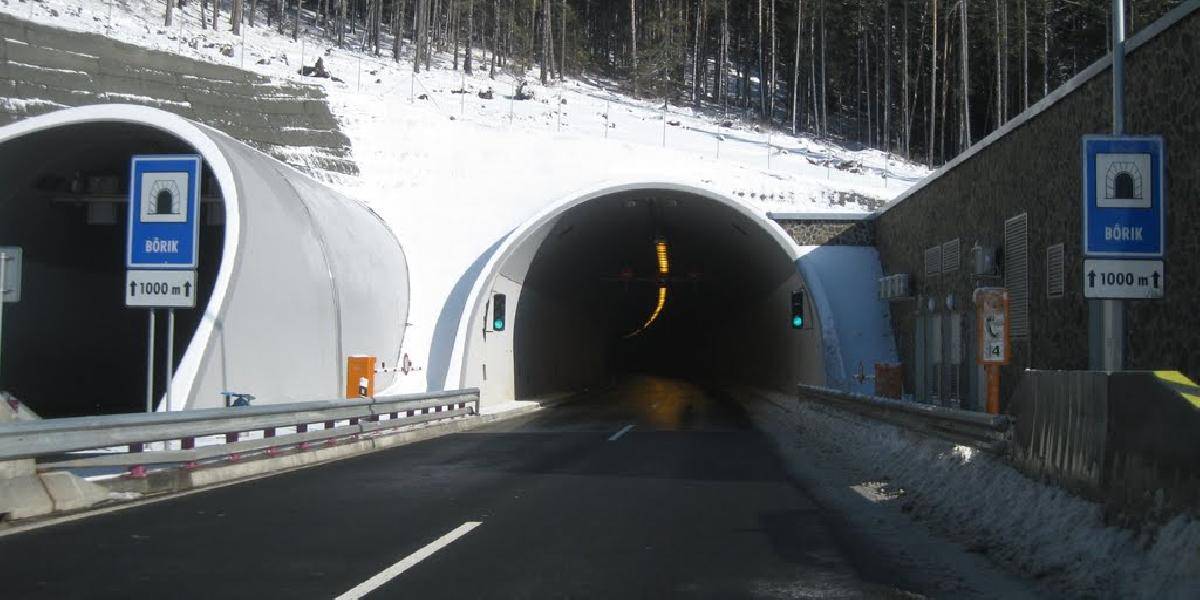 Na D1 bude priebežne uzatvorený tunel Bôrik