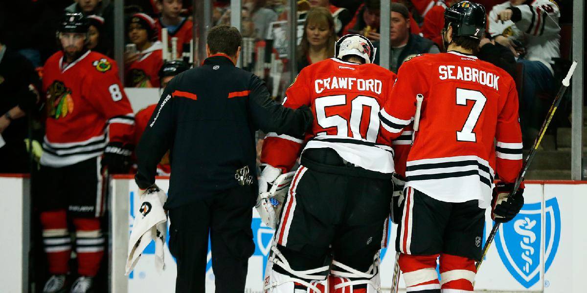 NHL: Chicago prišlo na tri týždne o brankársku jednotku