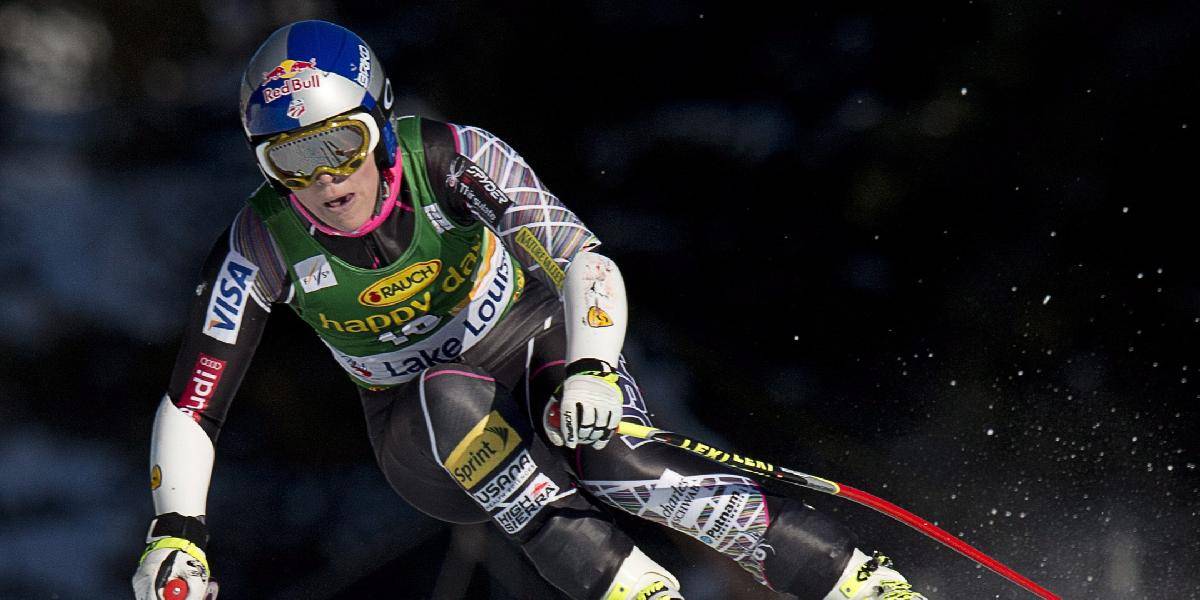 Vonnová druhá na tréningu vo Val d'Isere