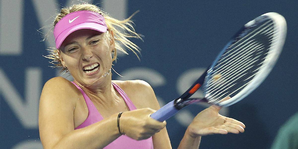WTA Brisbane: Šarapovovej vydarený návrat po viac ako štyroch mesiacoch