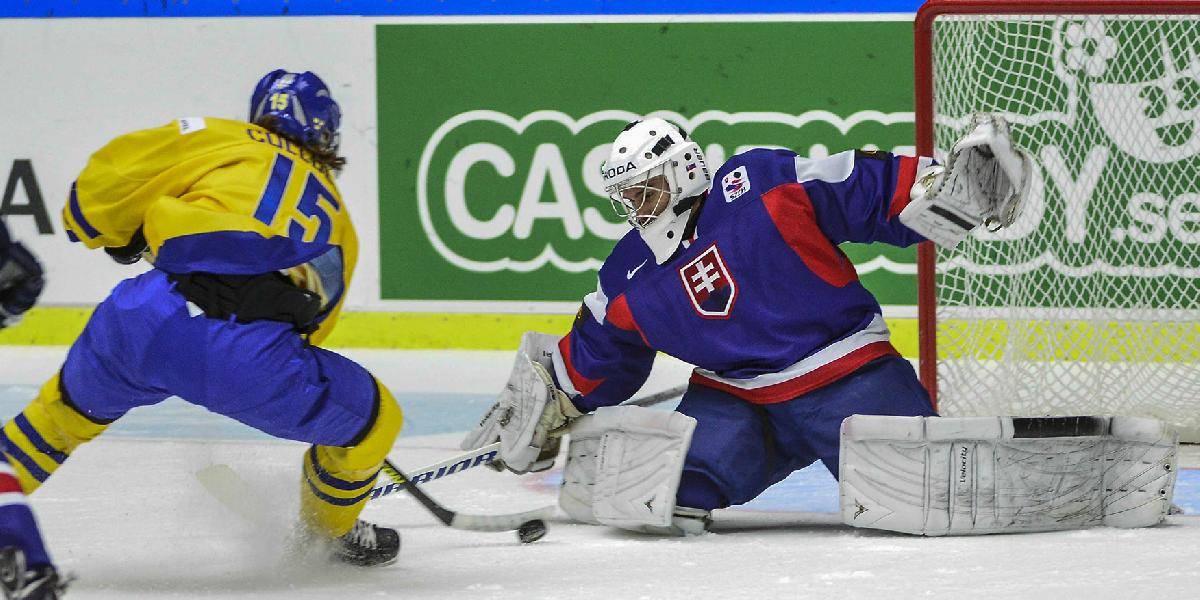 MS 20: Švédi prevalcovali vo štvrťfinále slovenských mladíkov 6:0