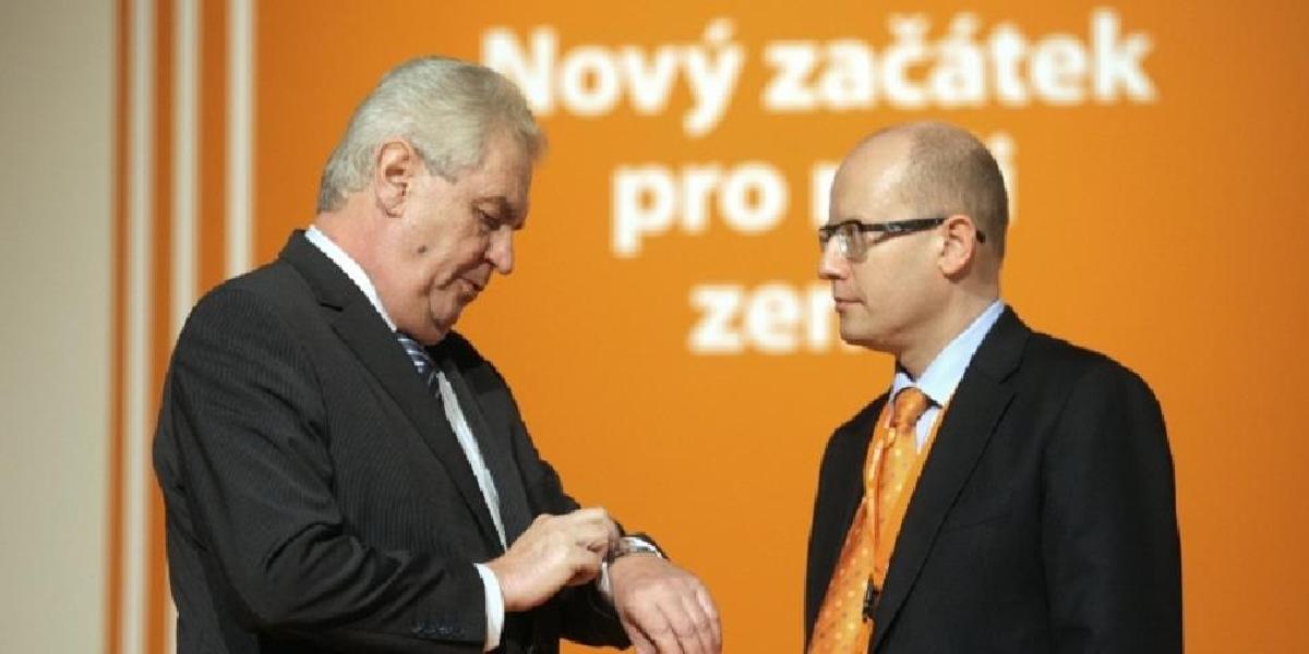 Český prezident Zeman vymenuje Sobotku za premiéra v najbližších dňoch