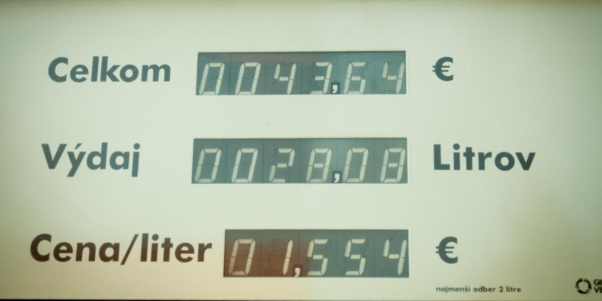 Ceny palív by nemali slovenských motoristov nemilo prekvapiť