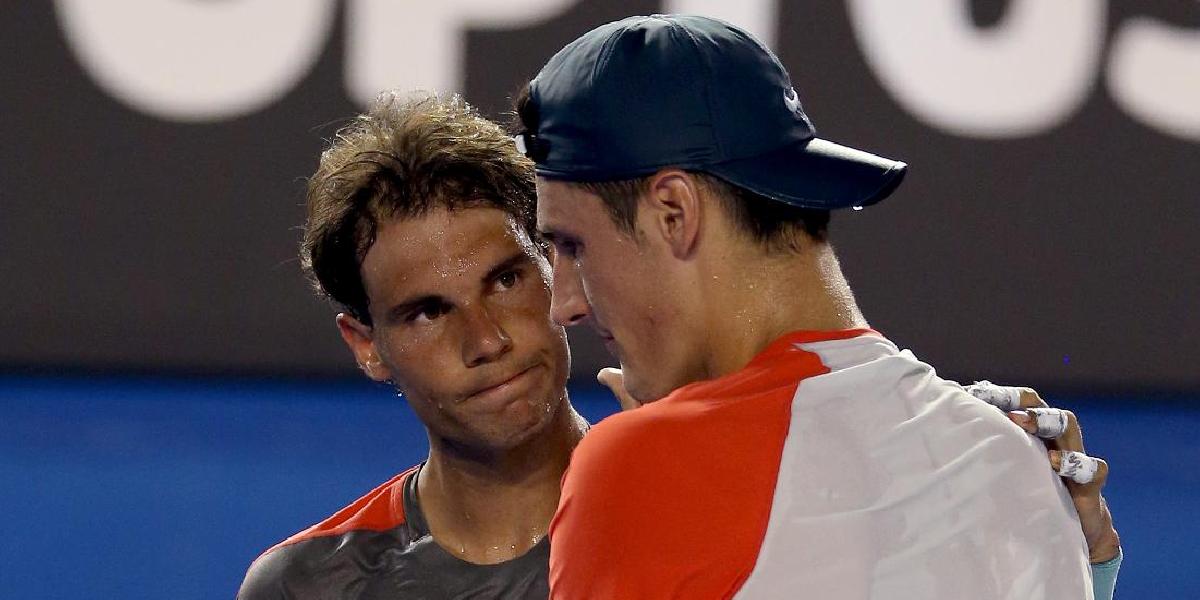 Australian Open: Nadal odohral len set, Tomic odstúpil
