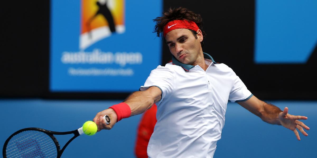 Australian Open: Federer 13. raz v rade do osemfinále, stále bez straty setu