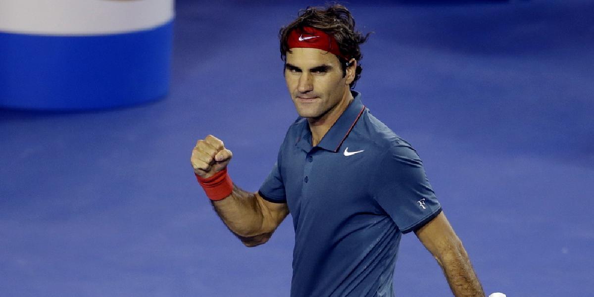 Australian Open: Federer je vo štvrťfinále, vyrovnal Connorsov rekord