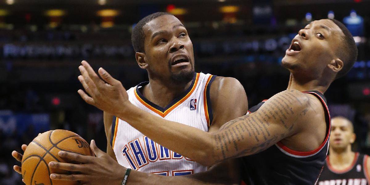 NBA: Durant priviedol Oklahomu k výhre nad Portlandom