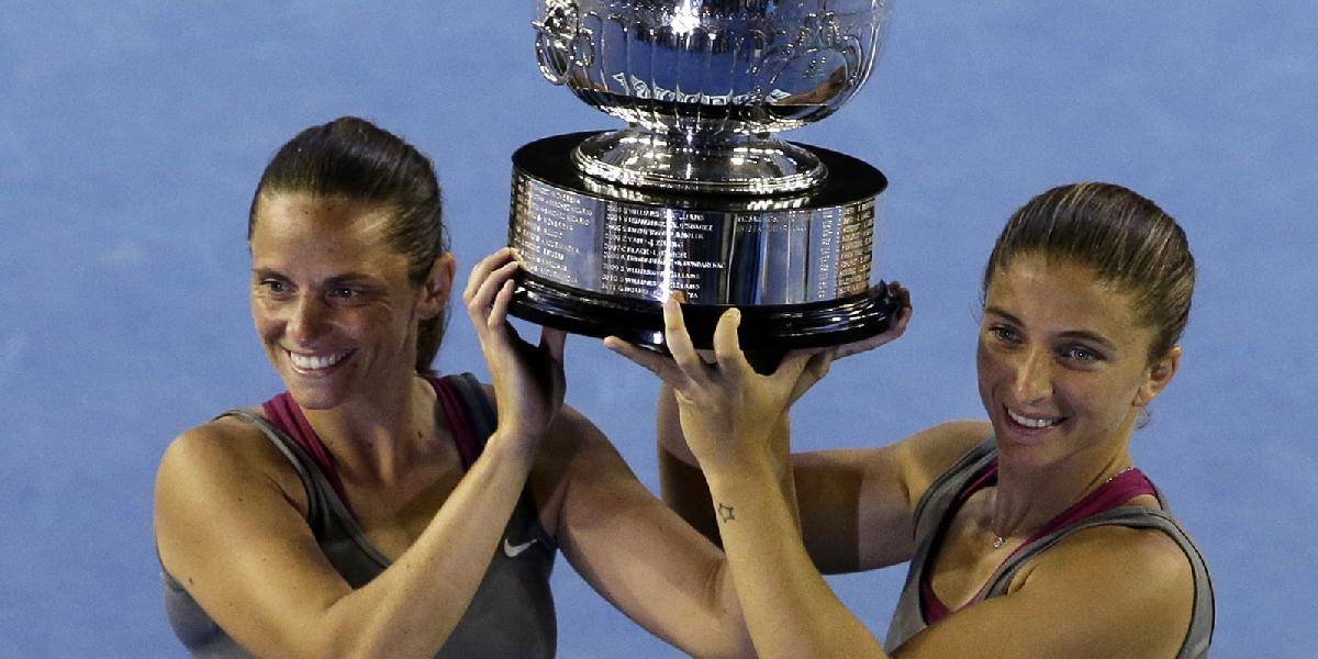 Australian Open: Erraniová a Vinciová obhájili titul i post jednotiek