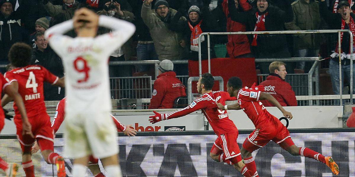 Stuttgart siahal na remízu s Bayernom, proti bol Thiago