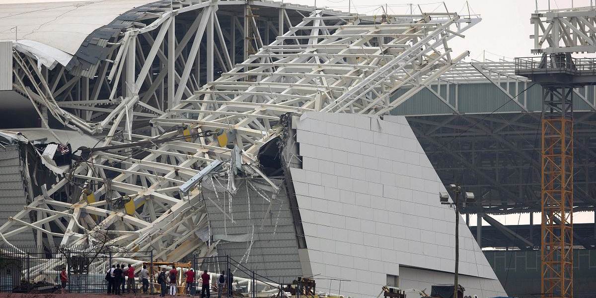 Spadnutú strechu štadióna Sao Paulo už odstránili