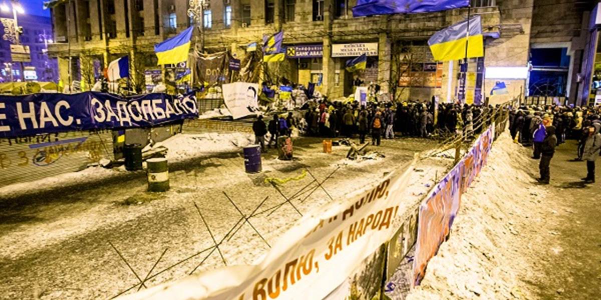 V Kyjeve sa zhromaždili odporcovia protestov