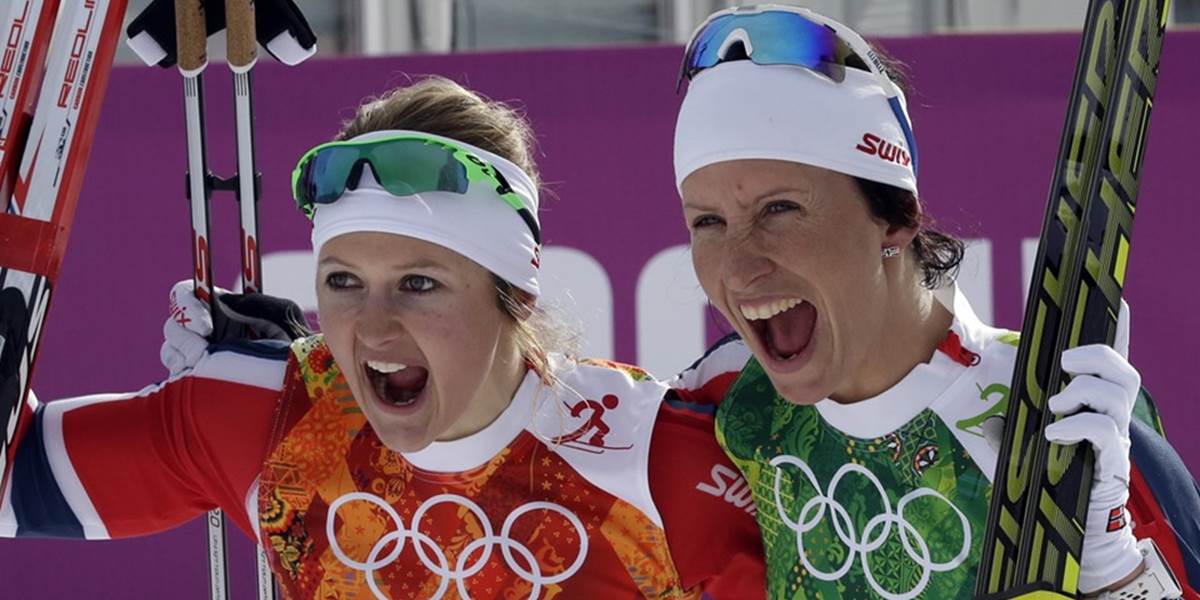Zlato v tímšprinte žien získali Nórky Östbergová a Björgenová
