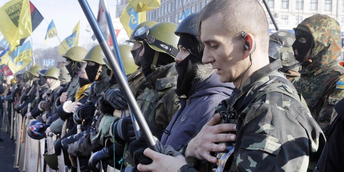 V Kyjeve pred parlamentom vytvorili uličku hanby