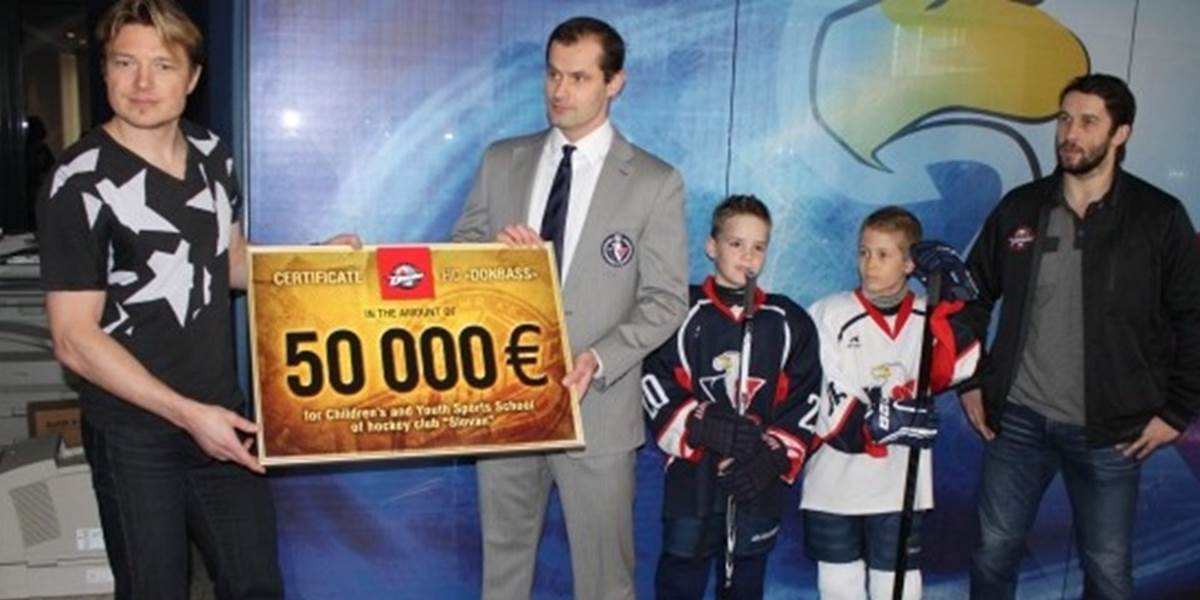 KHL: Vedenie Donbassu darovalo mládeži Slovana šek na 50-tisíc eur