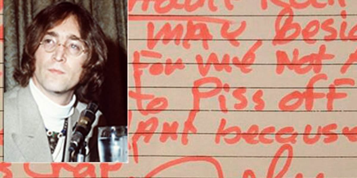 List od Johna Lennona vydražili za 53-tisíc libier