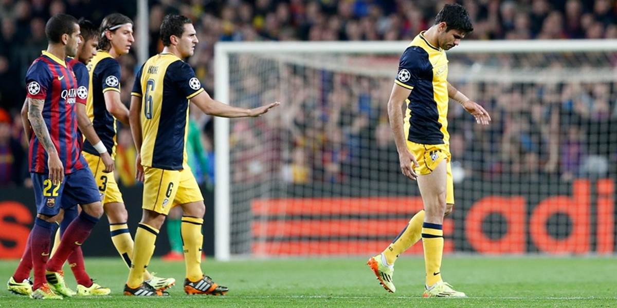 Diego Costa utrpel svalové zranenie, jeho štart v odvete s Barcou ohrozený