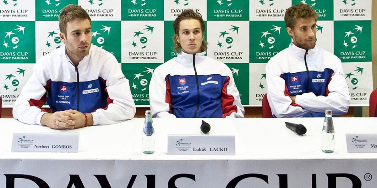 Davis Cup: V piatok najprv Gombos - Thiem, potom Lacko - Haider-Maurer