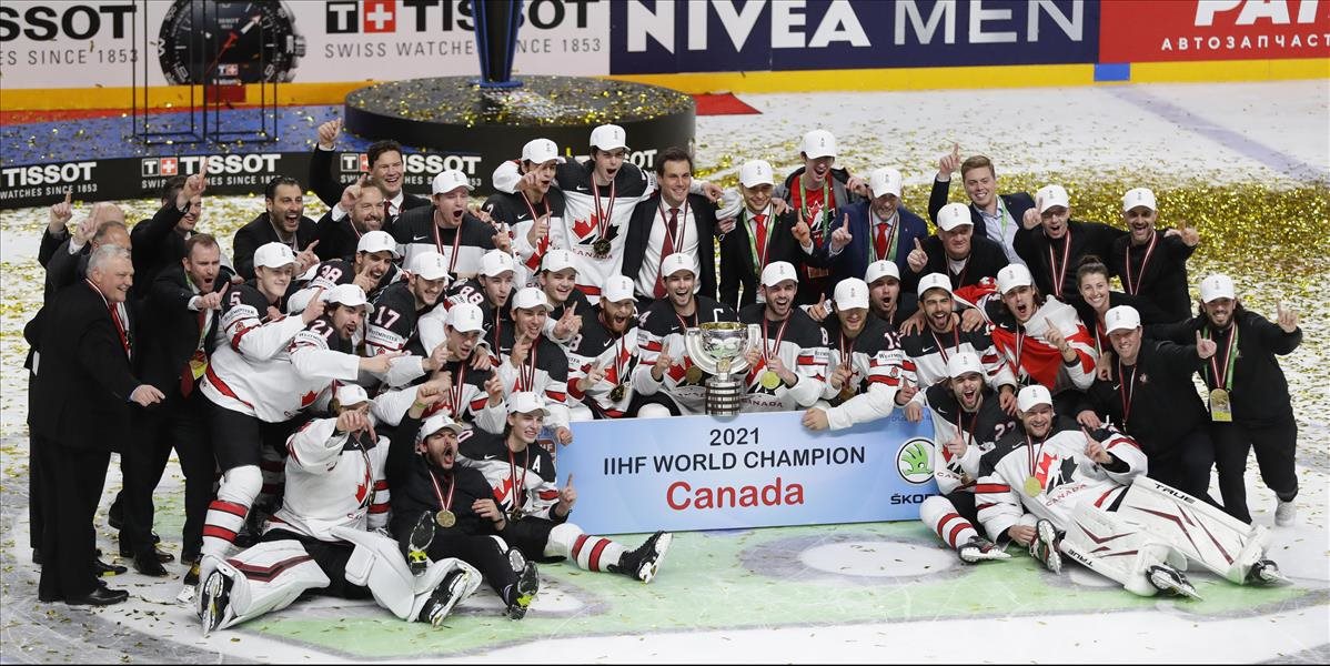 MS v hokeji: Kanada oslavuje titul majstra sveta! Finálový zápas rozhodol až gól v predĺžení